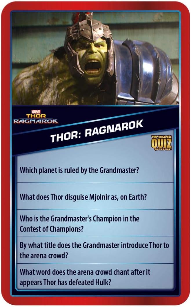 Top Trumps Marvel Cinematic Universe Quiz Game 500 Questions to Test Your Knowledge on Guardians of the Galaxy Avengers S.H.I.E.L.D Wakanda and More Gift and Toy for Boys and Girls Aged 8 Plus