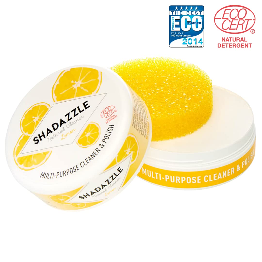 Shadazzle Natural All Purpose Cleaner and Polish – Eco friendly Multi-purpose Cleaning Product – Cleans & Polishes any washable surface (Lemon)