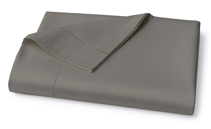 Lane Linen 100% Egyptian Cotton Queen Size Flat Sheet Only (94"x104") - Elegant Sateen Weave, Ultra Soft, Breathable, Highly Durable - Charcoal