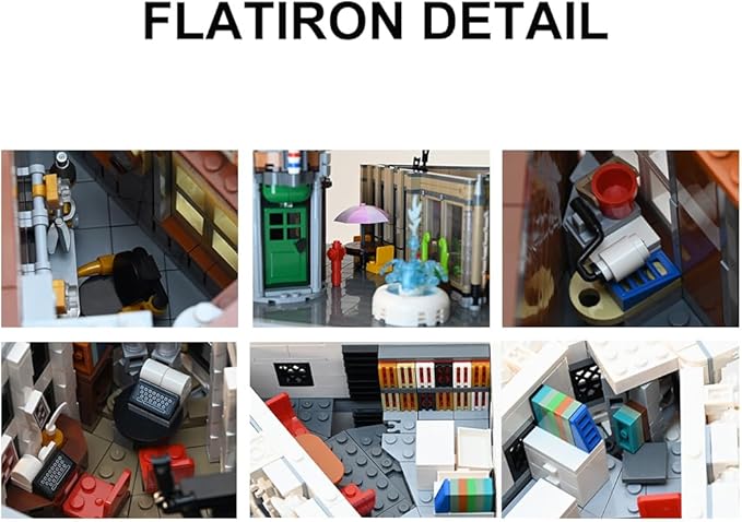 Flatiron Building Set - New York City Architecture Construction Kit Famous Landmarks American Street View ModelCollectible Building Bricks Toys for Adults and Teens - 4500 Pieces
