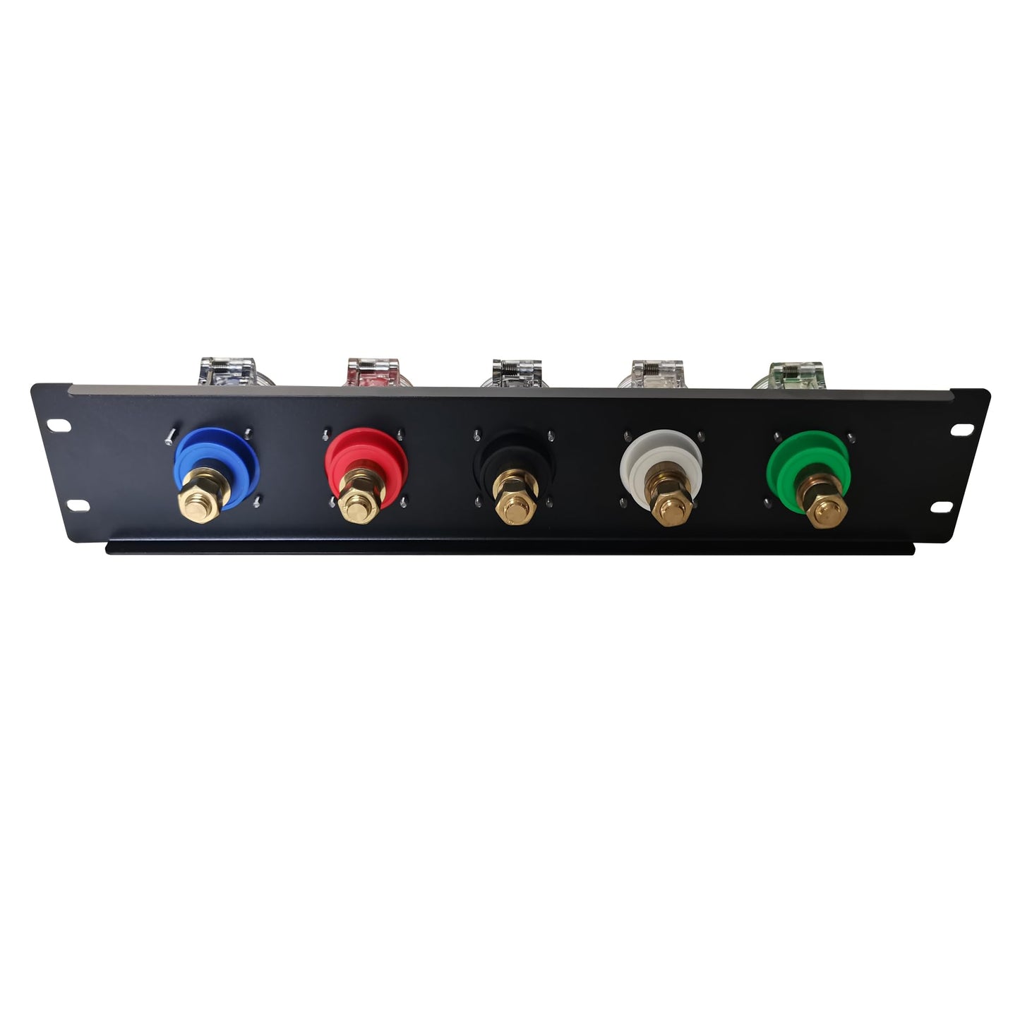 JUNMAN 400A Camlock Input Panel 3 Phase 2U Rack with Sockets Connectors