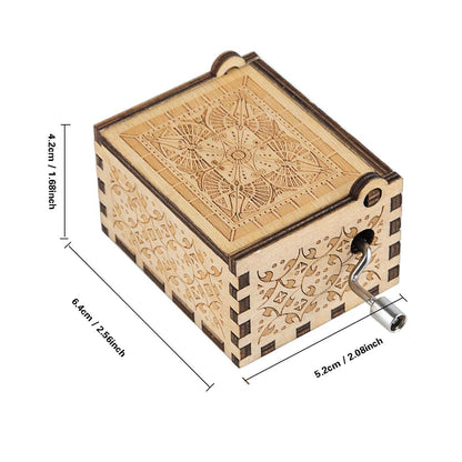 Music Box Gift for Wife - Romantic Birthday Valentine Anniversary Christmas to My Wife Gifts from Husband Boyfriend Love Women Girl Girlfriend Wooden Hand Crank Musical Box Play You are My Sunshine