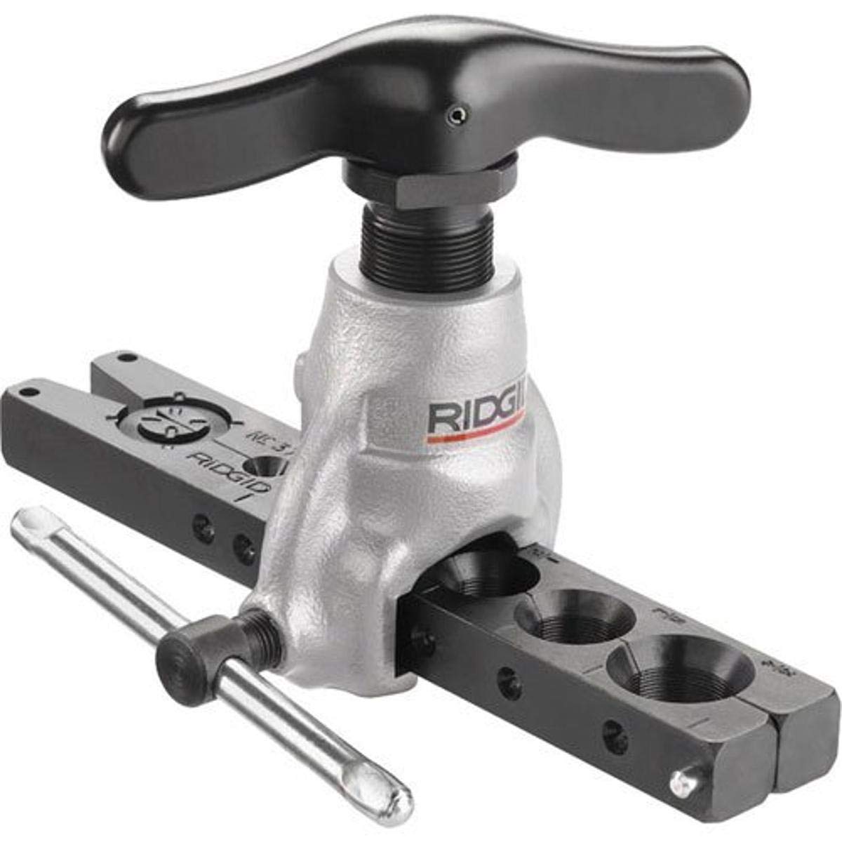 RIDGID 41162 377 Precision Non-Ratcheting Pipe Flaring Tool, Flaring Tool & 36117 403 Instrument Bender, 3/16-inch Tube Bender for Bends Up to 180 Degrees, Pipe Bender,Black/Silver,Small