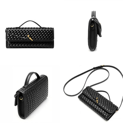 BaiYouDa Evening Clutch Purse for Women Casual Fashion Satchel Shoulder Handbag Vegan Leather Crossbody Bags Dark Green