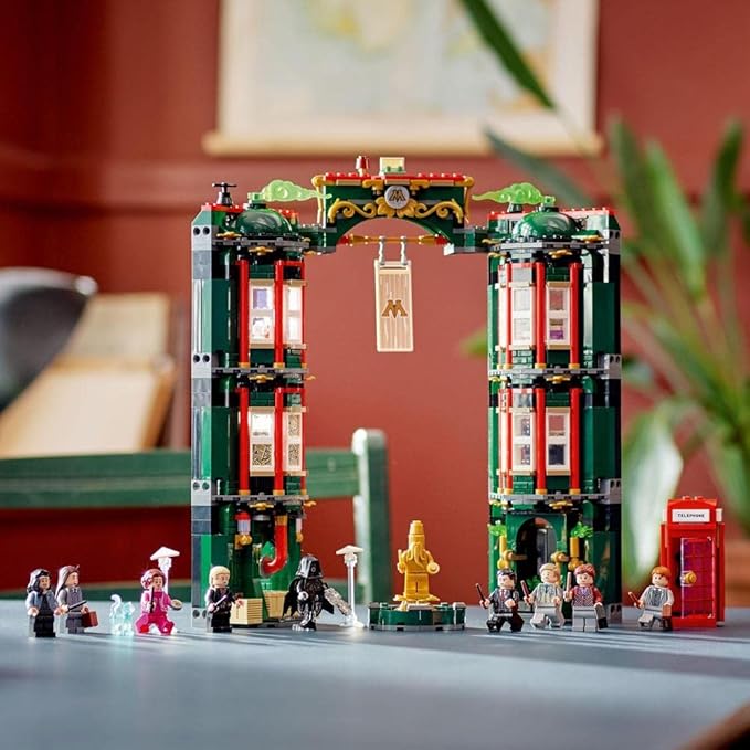 Lego Harry Potter The Ministry of Magic 76403 Modular Model Building Toy with 12 Minifigures and Transformation Feature Collectible Wizarding World Gifts