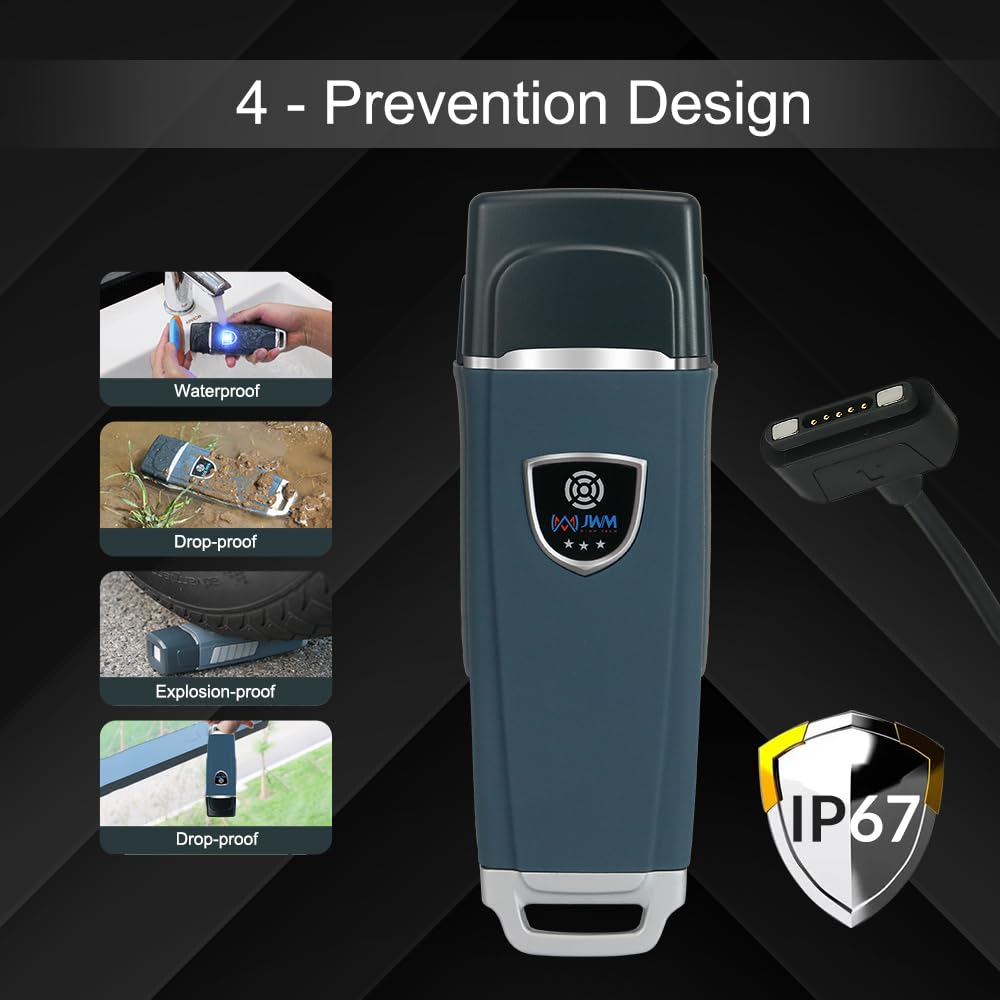 JWM RFID Guard Tour System Security Patrol Reader with Free Cloud and Standalone Software, Guard Patrol System for Warehouse, Hotel, Government Security