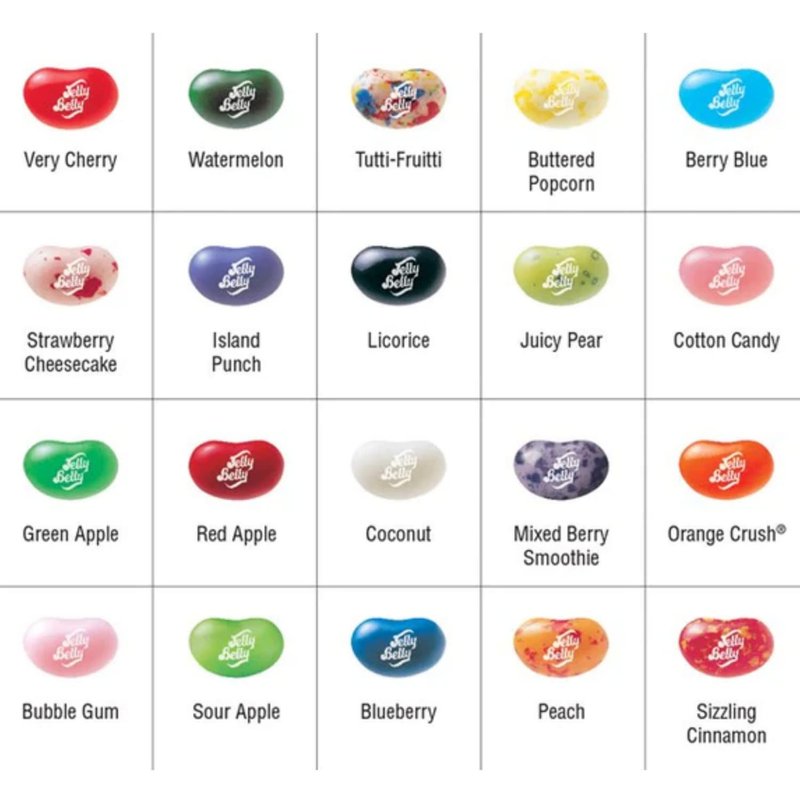 Sweetzo 20 Mini Packs of Assorted Flavor Jelly Beans, Individually Bagged Candies, Easter Basket Stuffer Candy