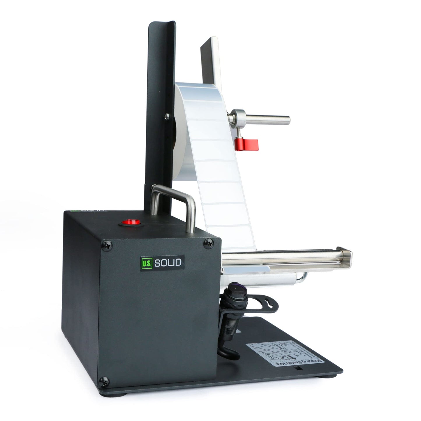 U.S. Solid Automatic Label Dispenser Machine for Translucent and Opaque Labels - Fits Labels 0.40"-4.52" Wide and 0.32"-5.11" Long