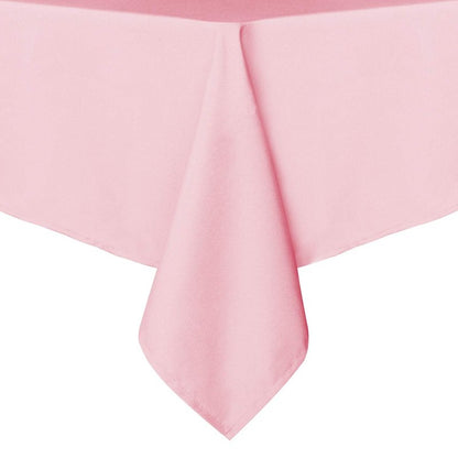 sancua Rectangle Tablecloth - 54 x 120 Inch - Stain and Wrinkle Resistant Washable Polyester Table Cloth, Decorative Fabric Table Cover for Dining Tables, Buffet Parties and Camping, Pink