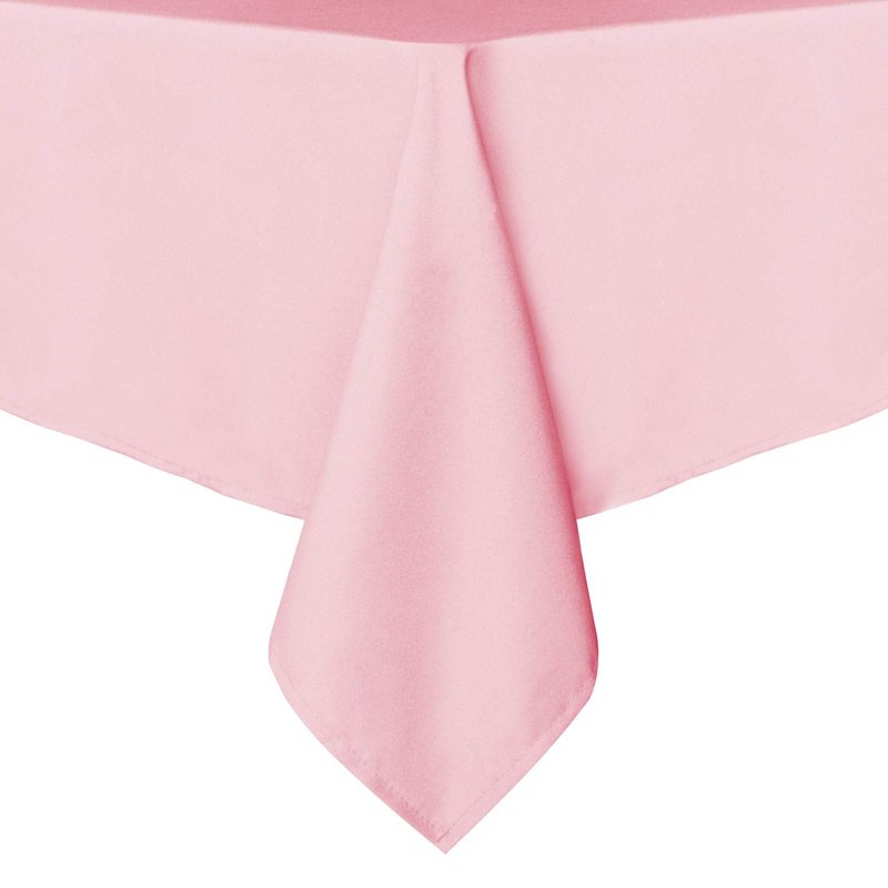 sancua Rectangle Tablecloth - 60 x 84 Inch - Stain and Wrinkle Resistant Washable Polyester Table Cloth, Decorative Fabric Table Cover for Dining Tables, Buffet Parties and Camping, Valentines Pink