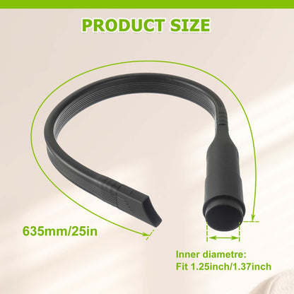 EPLZON 25 inch Flexible Vacuum Crevice Attachment Tool Crevice Brush Tool Kit for Vacuum Hoses Accepting 1-1/4"(32mm) or 1-3/8"(35mm) Inner Diameter Attachments 24.4inch