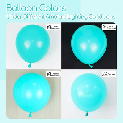 Teal Balloons 12 inch, Turquoise Latex Balloons 50pcs Party Balloons for Birthday Wedding Baby Shower Gender Reveal Bridal Birthday Party Decorations