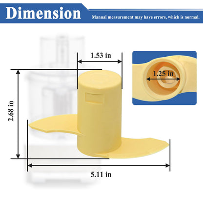 2Pcs DLC-019ATX-1 Dough Blade Replacement, Fits 14-Cup Food Processor, DFP-14, DFP-14BCHN, DFP-14BCN, DFP-14BCNR, DFP-14BCNY, etc