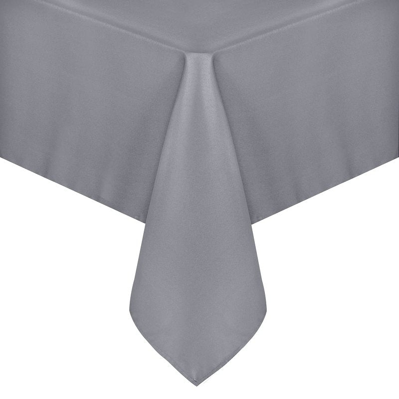 sancua Rectangle Tablecloth - 54 x 108 Inch - Stain and Wrinkle Resistant Washable Polyester Table Cloth, Decorative Fabric Table Cover for Dining Tables, Buffet Parties and Camping, Light Grey