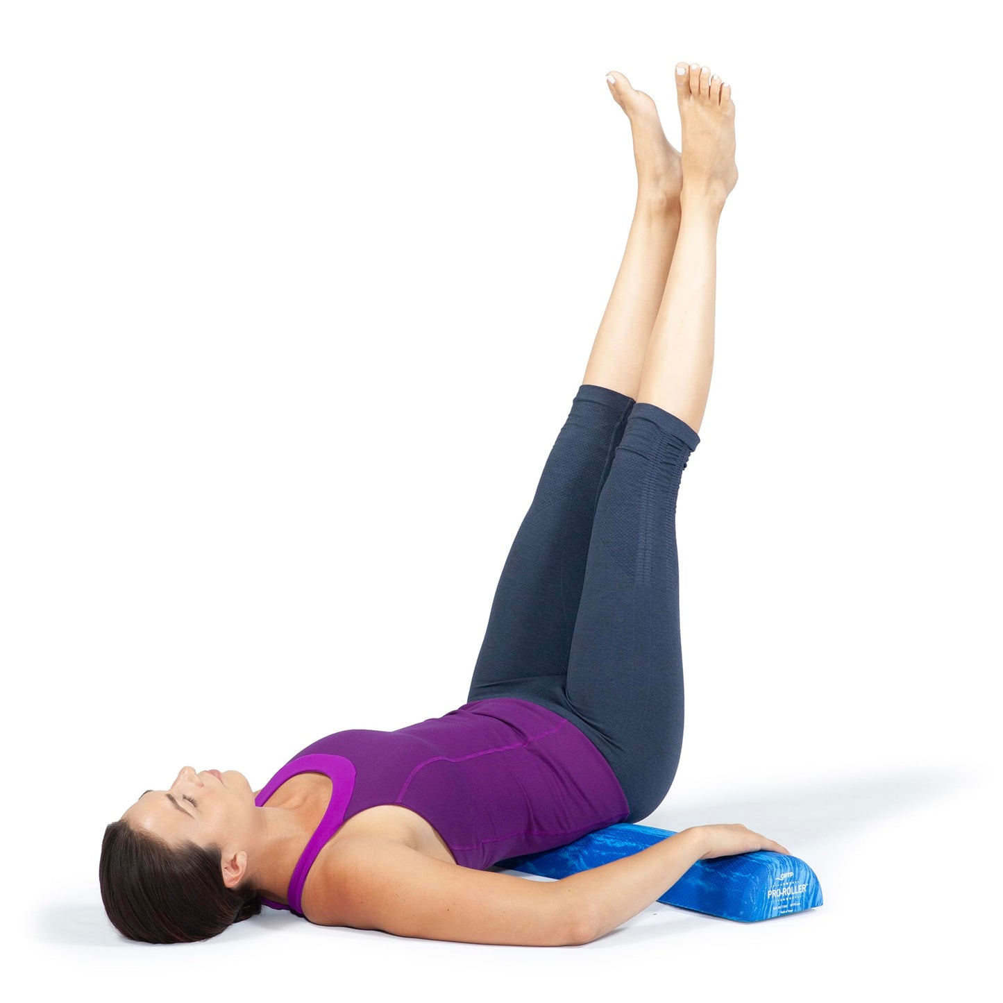 OPTP PRO-Roller Soft Density Foam Roller – Low Density Soft Foam Roller for Physical Therapy, Pilates, Yoga Foam Roll Exercises, and Muscle Recovery- Blue 36" x 6"