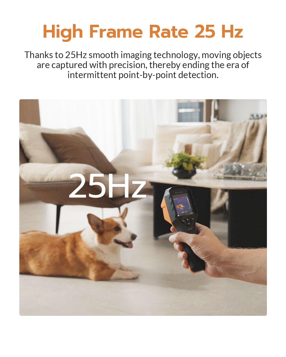 AccuMEMS GT14S Thermal Imaging Camera with Thermometer Mode, Ultra-Light 240g, -4°F~1022°F Range, 14H Runtime, Live Tracking with Edge-Enhanced Display, Infrared Camera for HVAC/Electrical Inspection