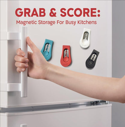 KneadAce Upgraded Extractable & Magnetic Bread Lame Dough Scoring Tool - Professional Sourdough scoring tool for Sourdough Bread baking & Bread Making Tools - Scoring Patterns booklet & 5 Razor Blades