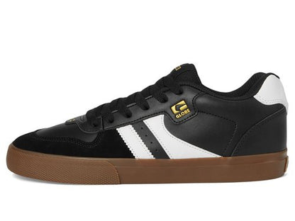 Globe Men's Encore-2 Skate Shoe, Black/White/Tobacco, 8