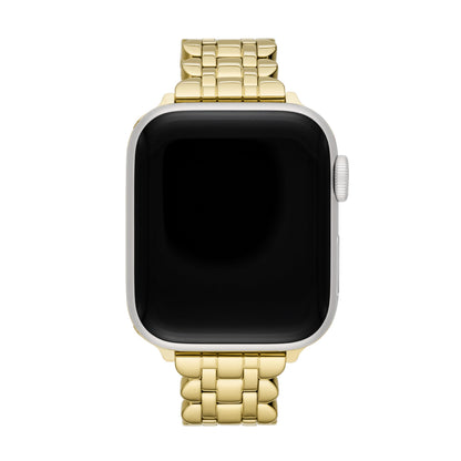 Kate Spade New York Women's Gold-tone Scallop Stainless Steel Bracelet Band for Apple Watch®, 38/40/41mm (Model: KSS0143)