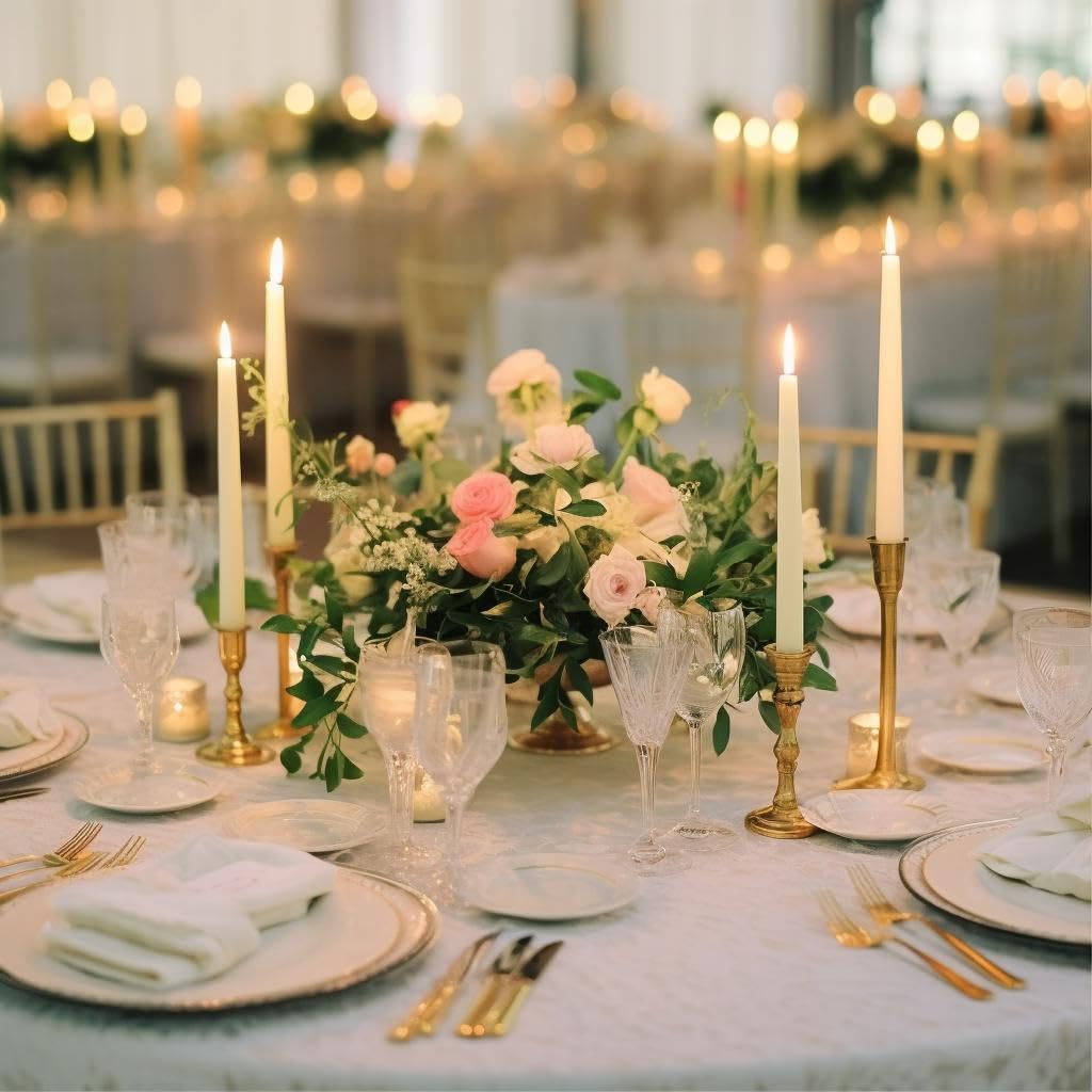 Jaoruizer 100Pcs Flameless Taper Candles Bulk,11in Battery Operated LED Taper Candles ing Electric Fake Candlesticks for Wedding Christmas Party, (Batteries Not Included)