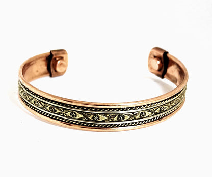 Sawcart Set Of 4 Copper Bracelet Pure Copper Therapy Effective & Natural Relief Cuff for Men's & Women's
