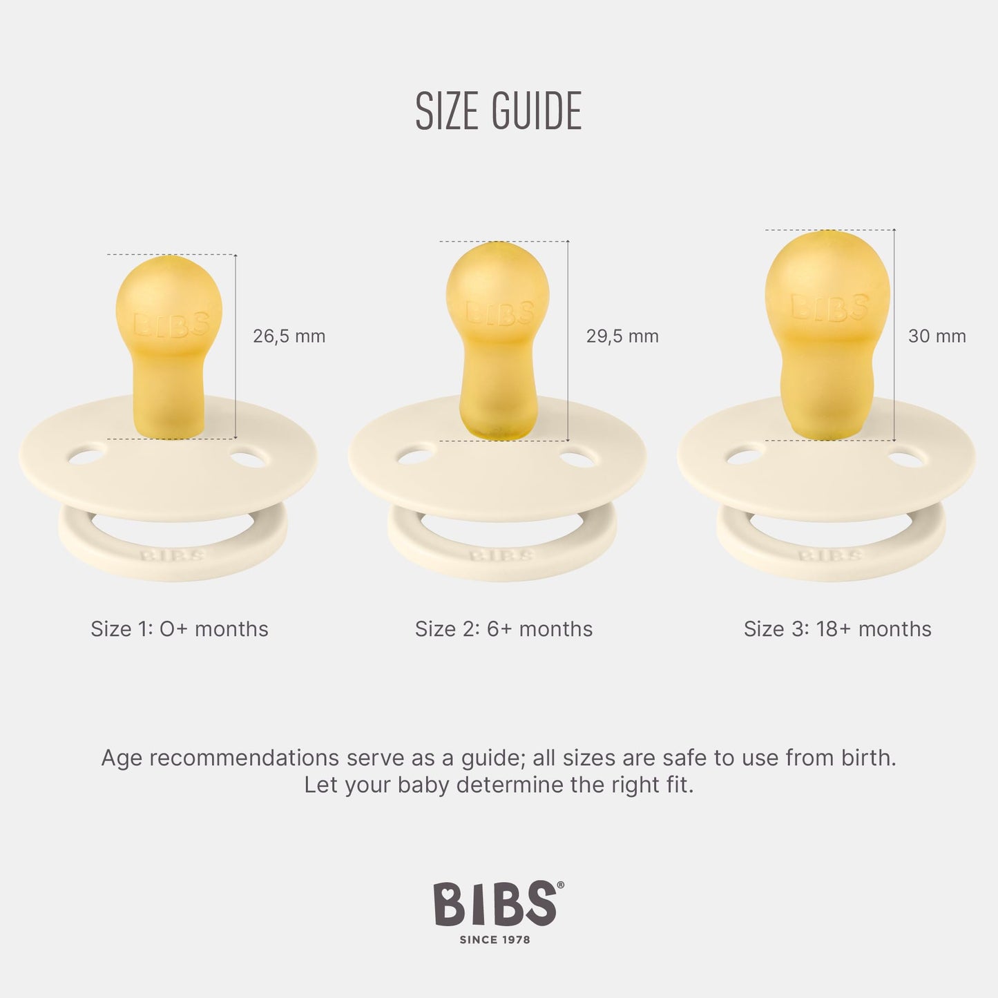 BIBS Colour Studio Soother 2-Pack, BPA Free Dummy Pacifier, Round Nipple. Natural Rubber Latex, Made in Denmark, Size 2 (6-18 Months), Breeze/Petrol