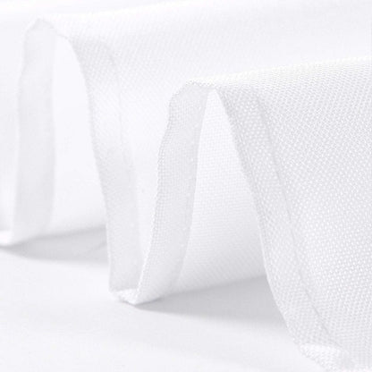 Ascoza 2pack 60x120 Inch White Rectangular Tablecloth 6 Feet Table Cloth in Polyester Fabric for Wedding/Banquet/Restaurant/Parties