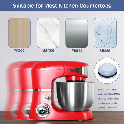 24Pcs Appliance Sliders, 3/4” Small Self-Adhesive Appliance Sliders for Heavy Kitchen Appliances, Slide Smooth on Countertop, Compatible with Most Kitchen Appliances