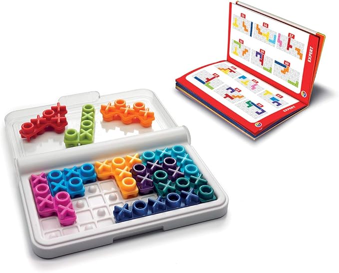 SmartGames IQ Bundles Color Series: IQ Twist &amp IQ XOXO 240 Challenges for Ages 6-Adult