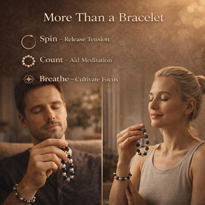 38 Magnetic Therapy Hematite beaded Bracelet For Women And Men Power Gemstone Crystal Unisex Macrame (Faux Pearl Hematite, 10, millimeters)