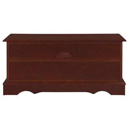 Lonergan Cedar Chest: Romantic Storage Chest for Wool Blankets/Coats (Warm Brown)