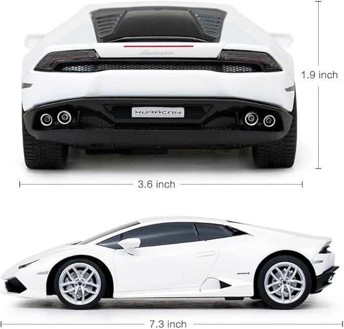 RASTAR Lamborghini HURACÁN LP610-4 RC Car Radio Remote Control 1/24 Scale (White)