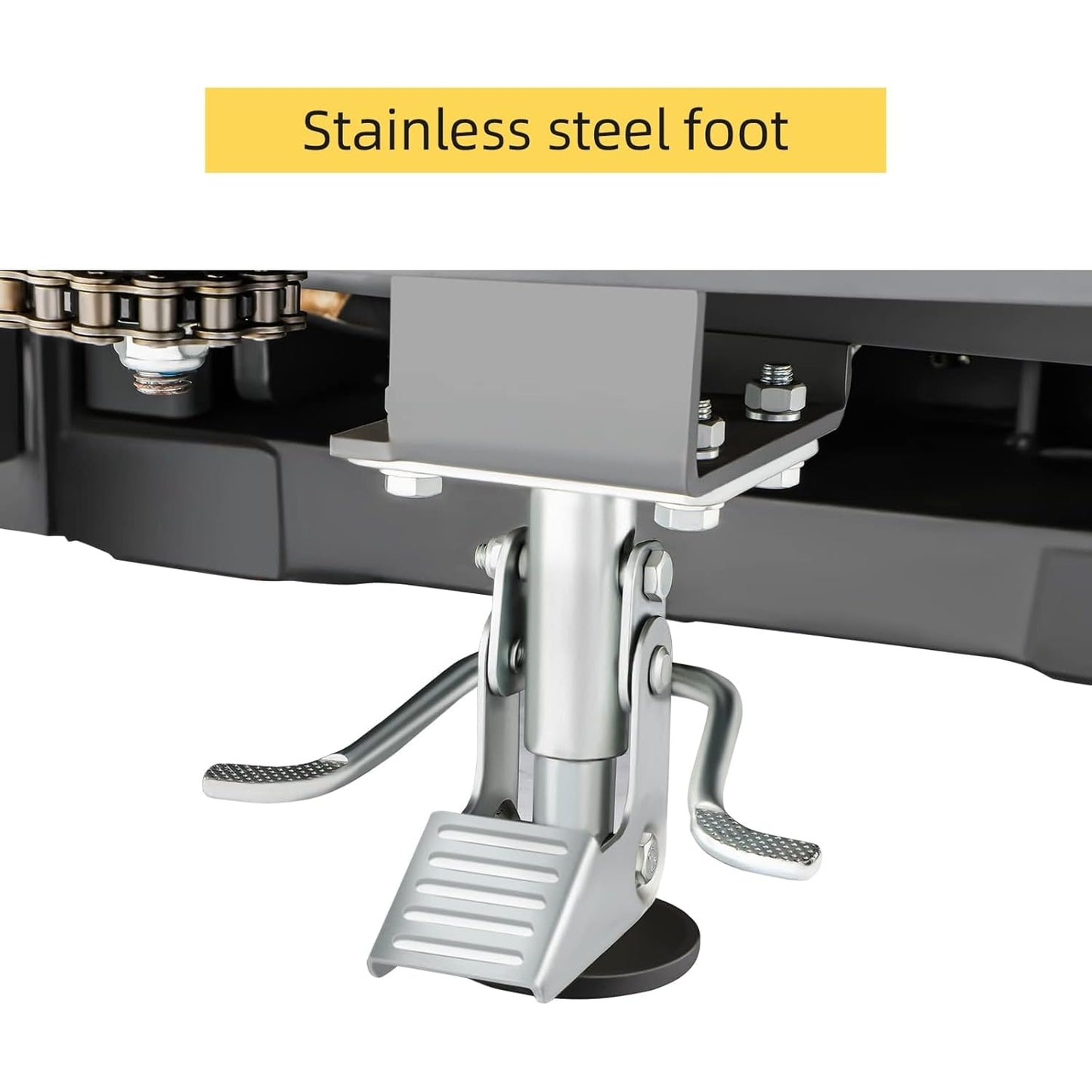 APOLLOLIFT Semi-Electric Pallet Stacker 3300Lbs Cap 118" Lifting Height Lift Stacker with Fixed Legs for Open Bottom Pallet