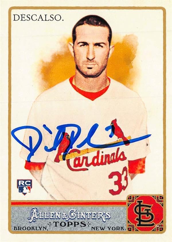 Sports Memorabilia Autograph Warehouse 246075 Daniel Descalso Autographed Baseball Card - St Louis Cardinals 2011 Topps Allen Ginters - No. 188
