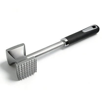 Meat Tenderizer Hammer, Dual-Sided Aluminum Alloy Mallet with Non-Slip Comfort Grip – Heavy Duty Kitchen Pounder for Steak, Beef, Chicken, Fish & More