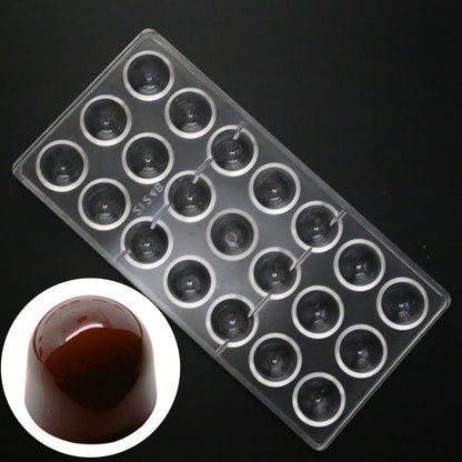Grainrain polycarbonate chocolate mold polycarbonate chocolate bar mould Bullet Clear Hard Plastic candy pastry tools - Big Size (19322)