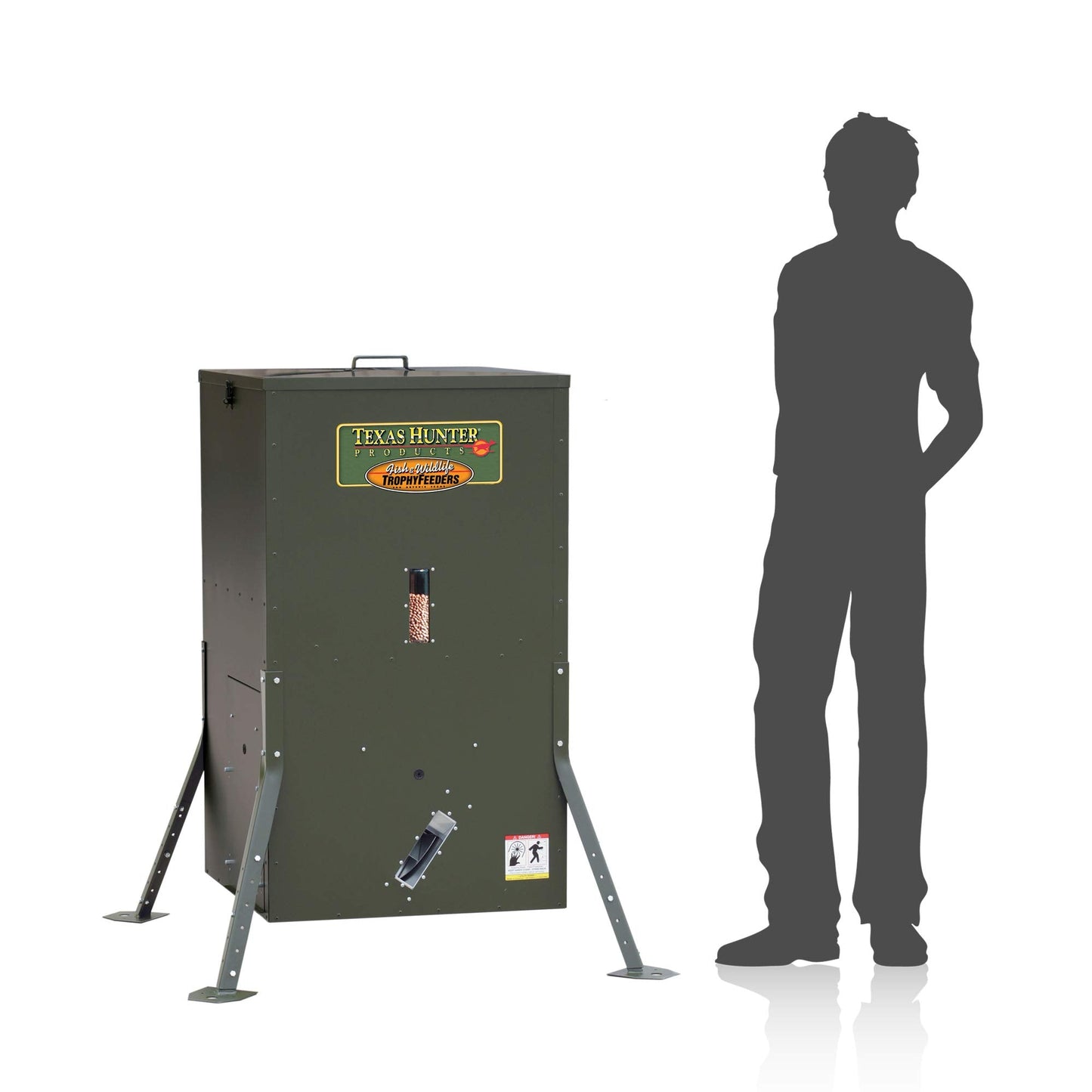 Texas Hunter Directional Fish Feeder w/Adjustable Legs - 175 lb. Fish Feed Capacity - Model DF300AL