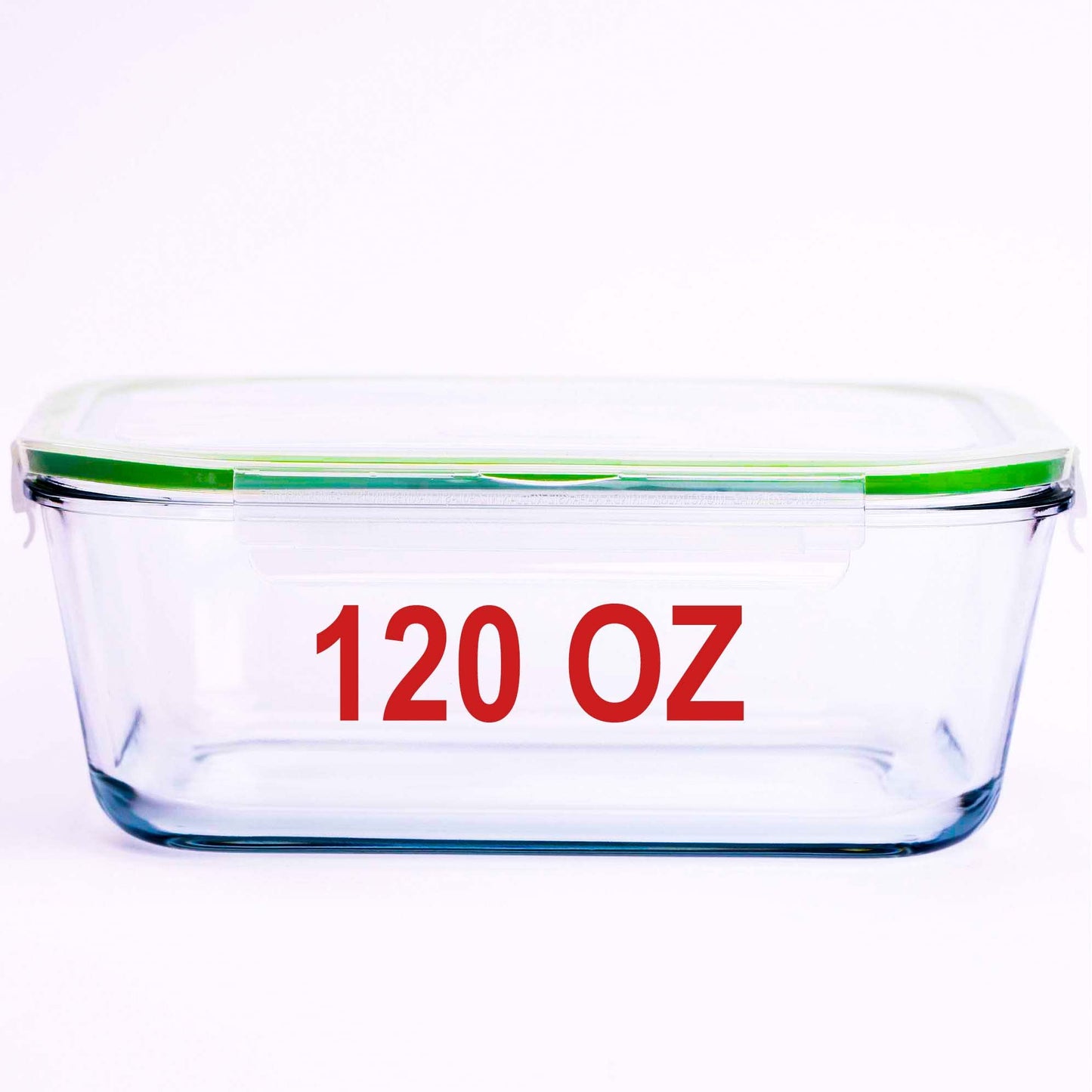 AGTRADE 120 oz Large Glass Food Storage Containers with Airtight Lids 3.5 L Family Size Extra Large Bakeware Marinating Lock Baking Dish Container Glass Bowls Rectangle