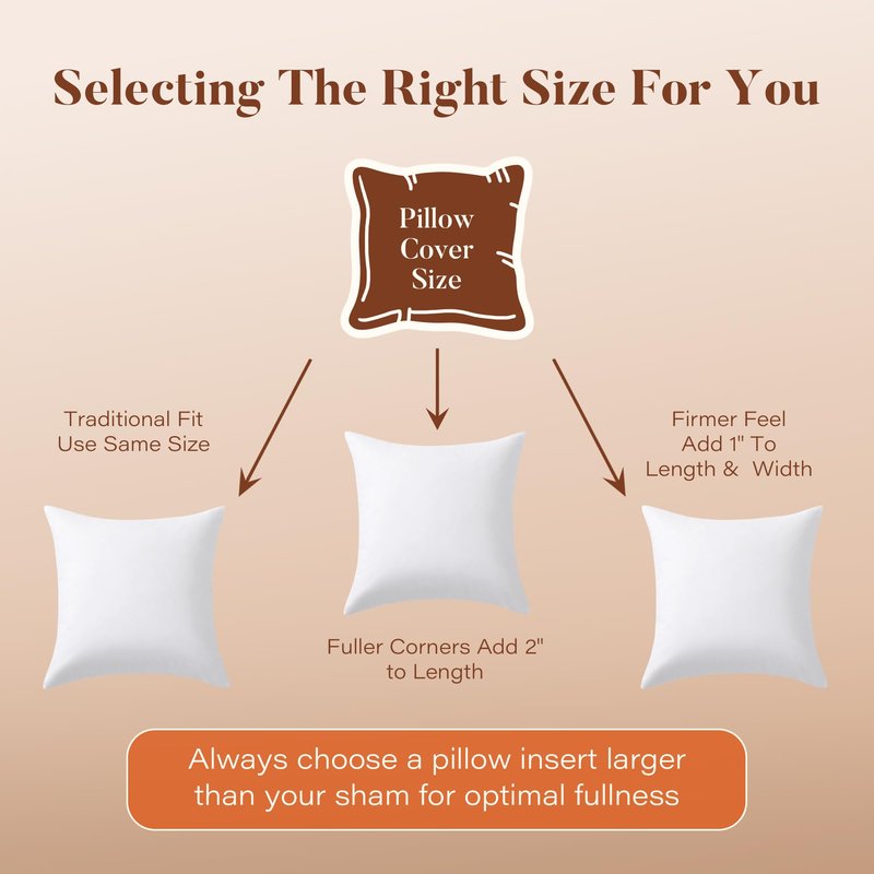 DOWNSTORIA 26x26 Euro Pillow Inserts Pack of 2, Natural Feather Down Pillows with 100% Cotton Cover