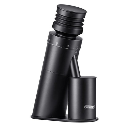 Coffee Grinder, Viesimple Gen 4, Single Dose Burr Coffee Grinders with Magnetic Dosing Cup, Electric Coffee Bean Grinder with Anti-Static Design, Espresso Grinder Compact & Quiet for Home Use Black