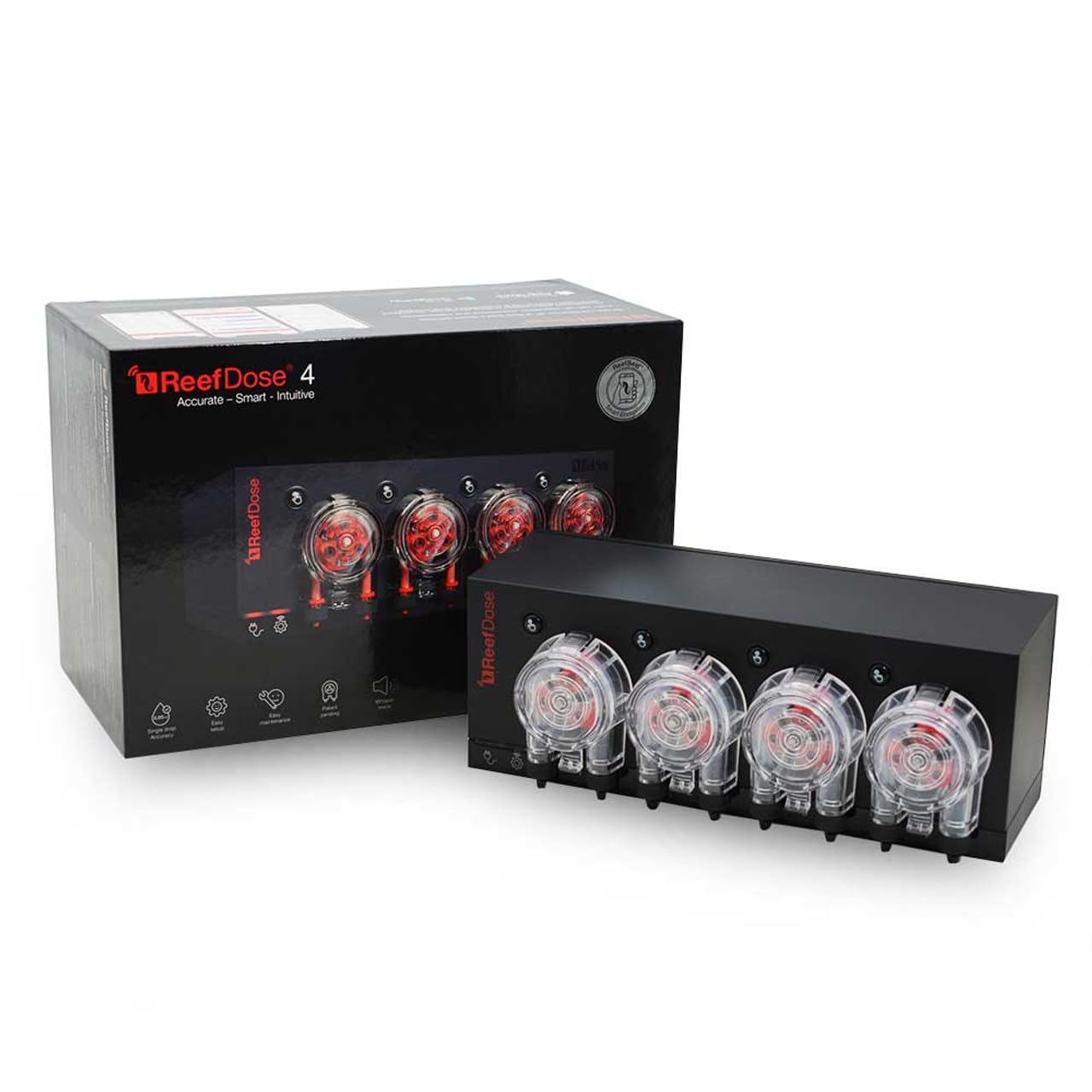 Red Sea ReefDose 4 Head Wireless Dosing Pump for Supplements, Foods & Trace Elements in Saltwater Aquariums | ReefBeat App Controlled Reef Marine