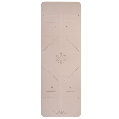 YOGATI Yoga mats for home workout. Non slip yoga mat with strap. Thick yoga mats for Women and Men. Pilates mat ideal for Fitness and gym. Exercise mat thick. Yoga mat thick. Workout mat. Yoga matt