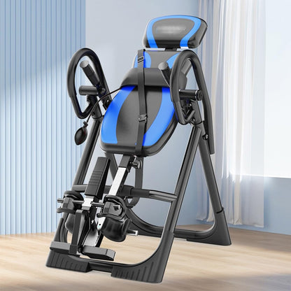 MAgiLL Heavy Duty Inversion Table 330 lbs Capacity with Adjustable Protective Belt Inversion Table for Back Pain Relief Updated
