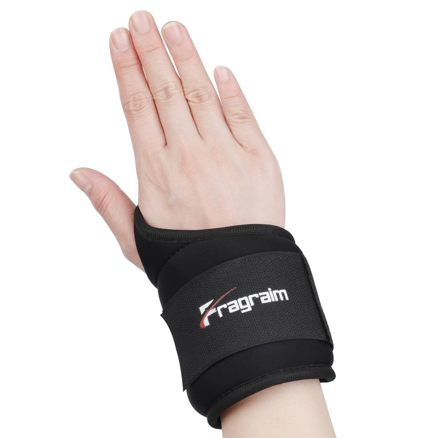 Fragraim Wrist Weights for Women Men with Thumb Loops Lock 3lb*2 Wrist and Ankle Weights Sets for Walking Running Strength Training Exercises- Black