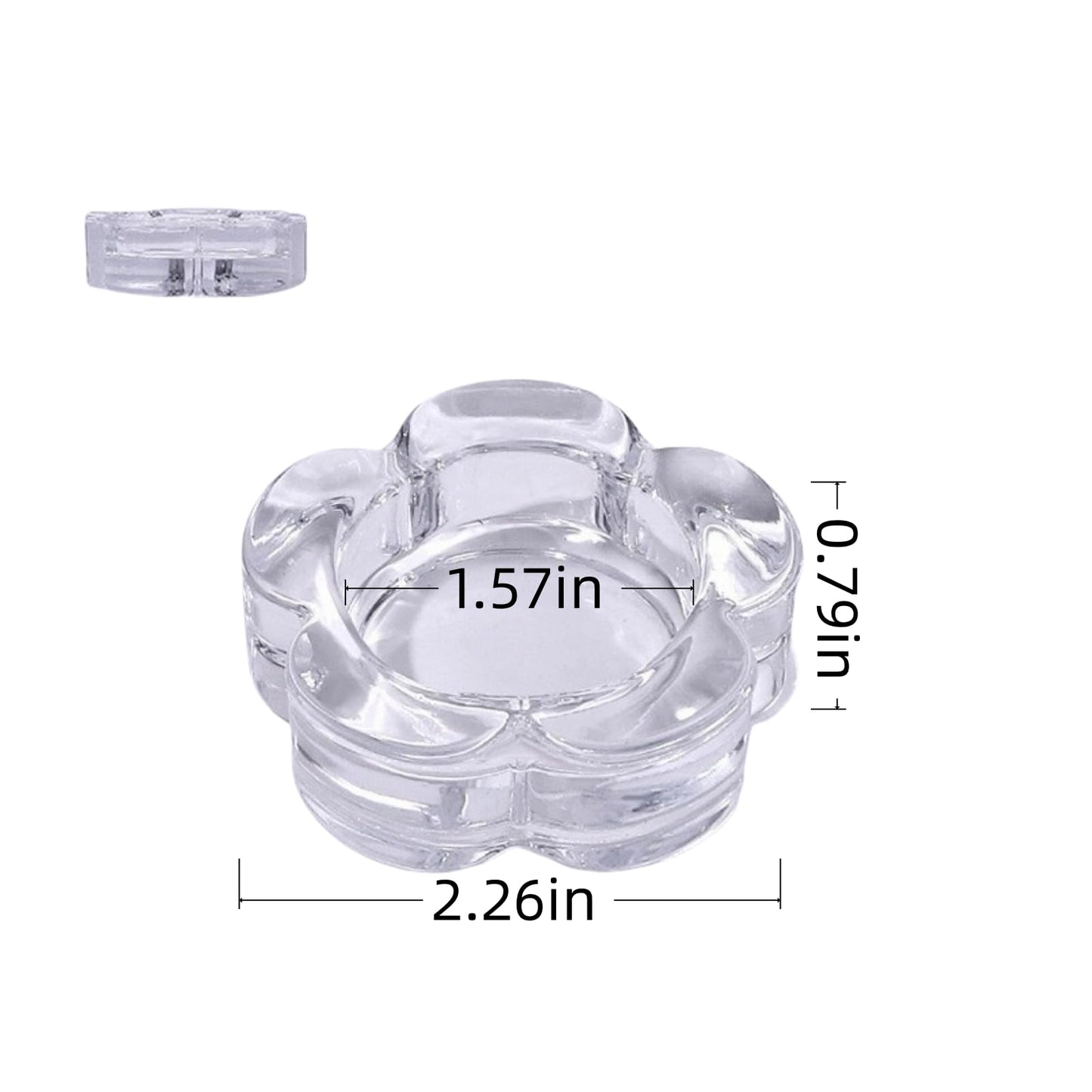 4-Pack Thick Glass Tea Light Candle Holders - Iridescent Rainbow Floral Embossed Design, Transparent Wedding/Party Decor & Home Decoration Candle Cups,Glass Tea lamp Candle Holder