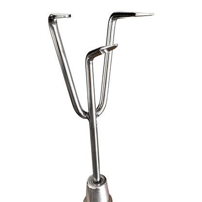 Garden Guru Eco Hand Cultivator Rake Tiller Tool- 100% Recycled Stainless Steel - Rust Resistant - FSC Certified Wood Ergonomic Handle - Great for Gardening Cultivating Loosening Weeding