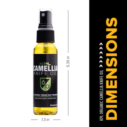 Knife Pivot Lube – Camellia Knife Oil for Blades – Tsubaki, Honing Oil for Cleaning and Blade Care – 60ml Spray Bottle