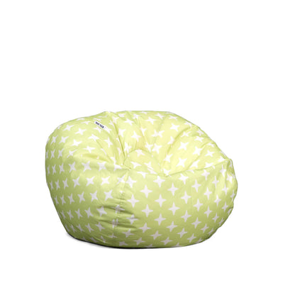 Big Joe Classic Bean Bag Chair, Mini Clouds Oat Smartmax, Durable Polyester Nylon Blend, 2 feet Round