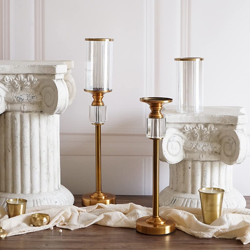 WAOCEO Candlestick Holders Candlestick Crystal Decoration Romantic Candlelight Dinner Ornament Modern Living Room Homestay Candlestick Decoration Candle Holders