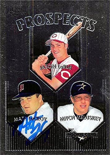 Sports Memorabilia Autograph Warehouse 344118 Matt LeCroy Autographed Baseball Card - Minnesota Twins FT 1999 Topps Chrome Prospects No. 431